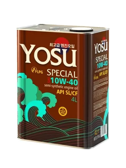 Моторное масло YOSU 10W-40, 4 л, Made in Korea — AAAPART-YOSU104
