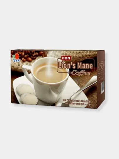 DXN Lion’s Mane Coffee – Кофе с экстрактом гриба Ежовика (Lion's Mane), 20 саше