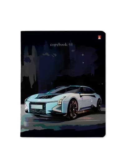 Тетрадь А5, 48 листов, клетку, "NIGHT RALLY", 5 шт