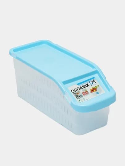 Контейнер с крышкой, для хранения продуктов в холодильнике — FAMILY0-IDISH-ГОЛУБ