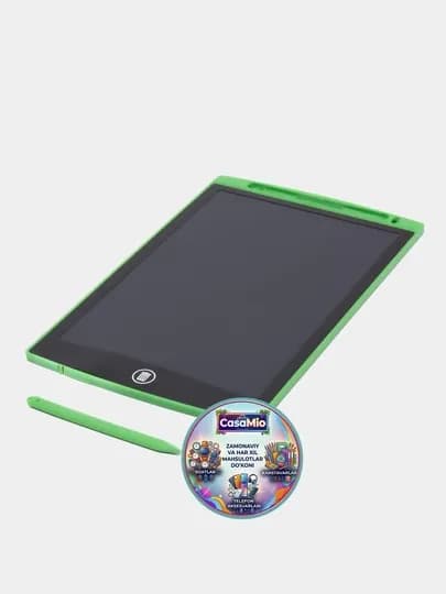 Детский графический ЖК-планшет для рисования, электронная доска 8, 10, 12, 16 — LUXTIME-DETPLANSHET-ЗЕЛЕН-8