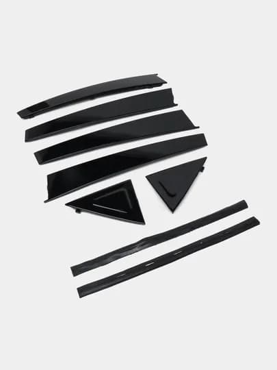 Стойки дверей Lacetti Gentra Black Piano, комплект, глянцевые — AUTODM-STOYKA