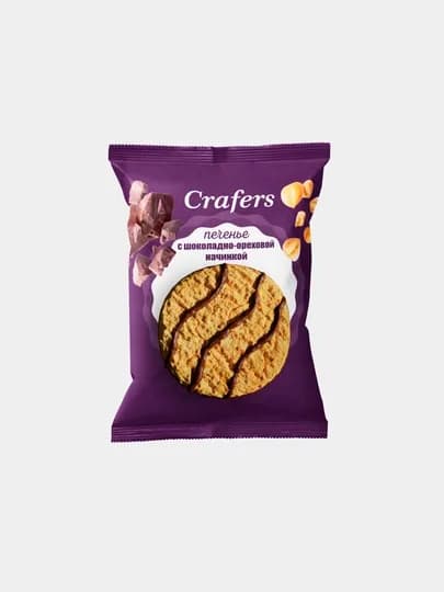 Печенье Crafers с кокосовой стружкой с шоколадно- ореховой начинкой, 2.5 кг