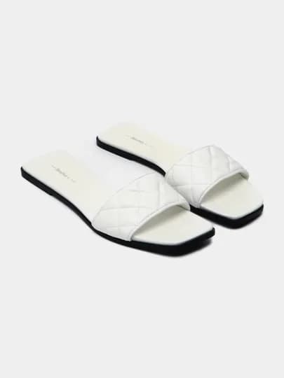 Тапочки женские Zara, Stradivarius, Bershka — ZARAOFF-STR9260-БЕЛЫЙ-40