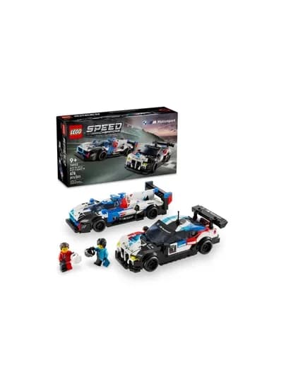 Конструктор LEGO Speed Champions 76922 BMW M4 GT3 и BMW M Hybrid V8, 676 деталей