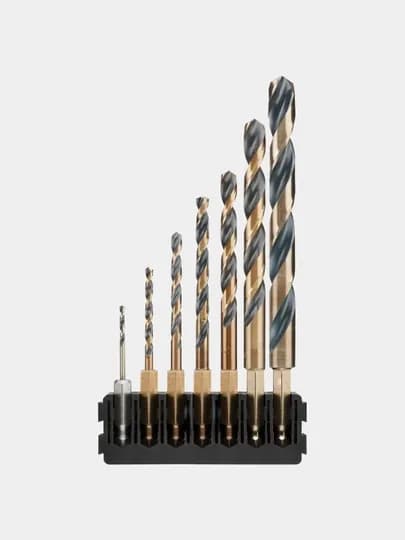 Набор сверл по металлу DeWALT Black&Gold, 2-10 мм, 7 шт, DT70831-QZ — TSSP-61319