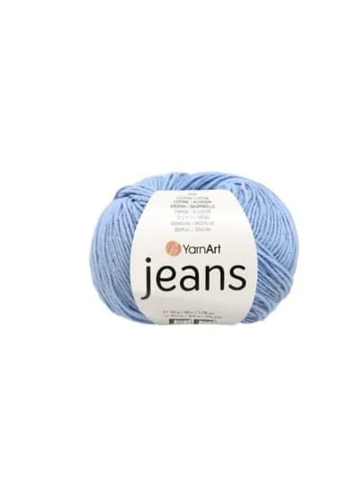 Пряжа YarnArt Jeans 55 % Pamuk 45 % Poliakrilik 50 g 160 mt — PRYAJAU-JEANS-ГОЛУБ