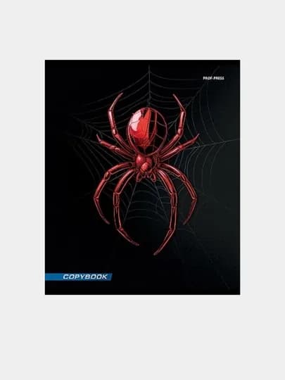 Тетрадь, А5, 48 листов, клетка, "Spider", 5 шт