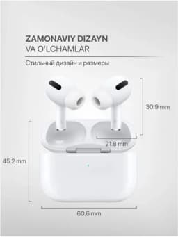 Беспроводные наушники Pods Pro air, AirPods Pro 2, Pods 3, 1 + 1 штука — AIRRR-PRO1PLUS1-БЕЛЫЙ