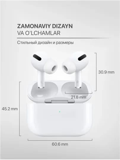 Беспроводные наушники Pods Pro air, AirPods Pro 2, Pods 3, 1 + 1 штука — AIRRR-PRO1PLUS1-ПРОЗР