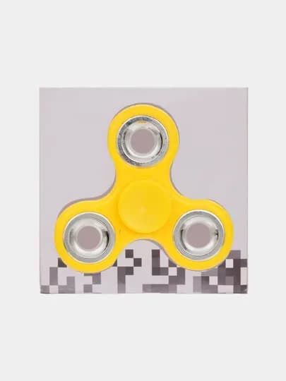 Спиннер-антистресс металлический, бесшумный — JIYTOYS-SPINNERCLASSIC-ЖЕЛТ
