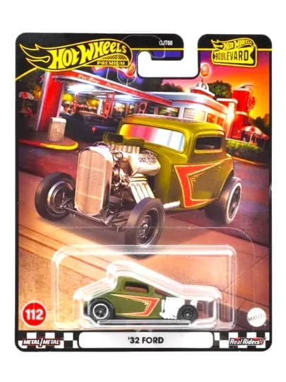 Коллекционная игрушечная машинка Hot Wheels Premium Bulvared 1/64 — MATTEL-HWBULVR-НГОЛУБ