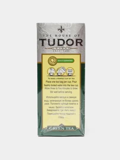 Зеленый чай Tudor цейлонский, 100 чайных пакетиков — ТАШКЕНТ-P04E372