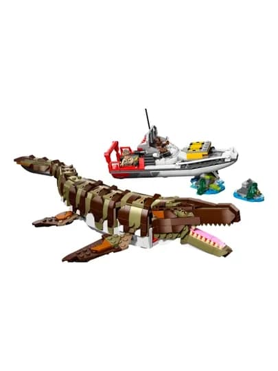Конструктор LEGO Миссия на лодке с Мозазавром 76974