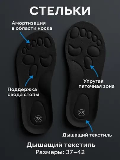 Стельки против неприятных запахов, 37-42 — ZMRD-SH150-ЧЕРН-40