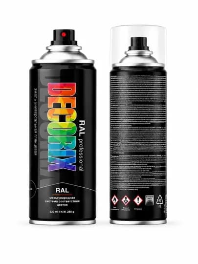 Decorix аэрозольная эмаль RAL Professional глянцевая 520 мл