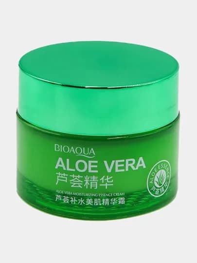 Увлажняющий крем для лица с экстрактом алое Essence Cream Aloe Vera Bioaqua, 50 г