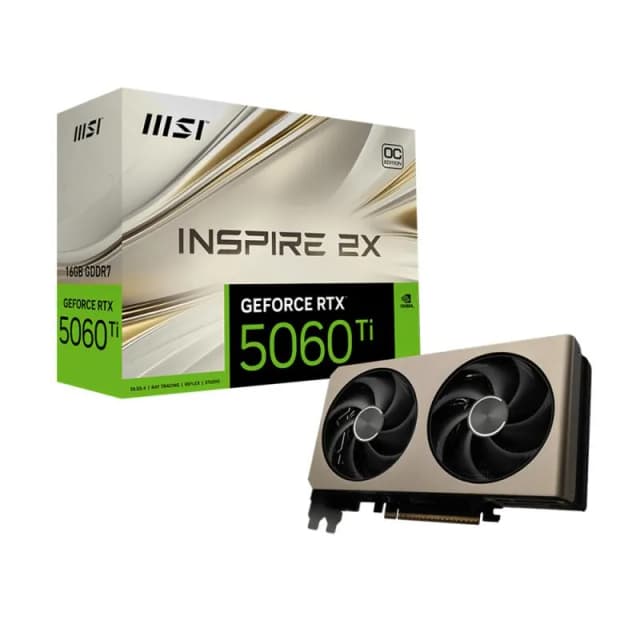 MSI GeForce RTX™ 5060 Ti 16G INSPIRE 2X OC