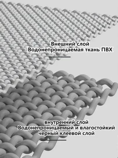 Многоразовые дождевые бахилы ПВХ — FISHHUN-YOMGIRBAXILASI-ЧЕРН-2XL
