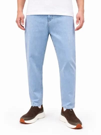 LIVES DENIM, Мужские джинсы, мужская одежда, весенняя, 100% хлопок — FOZIL6-PREMIUMSHIM-СВЕТСИН-30