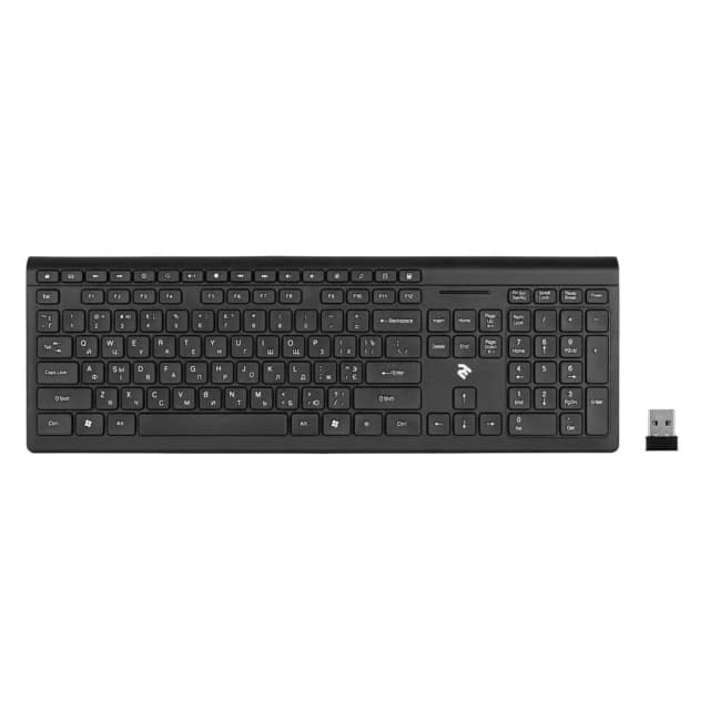 Клавиатура беспроводная KS210 Slim WL Black 2E-KS210WB