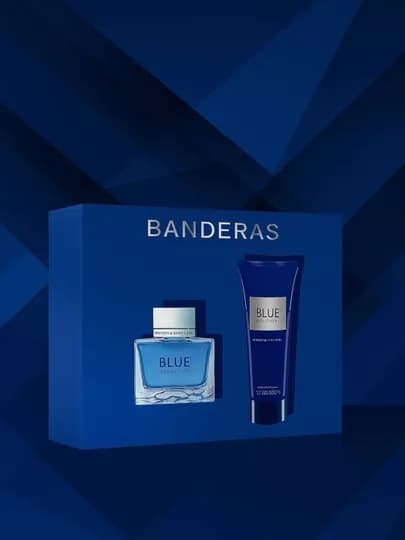 Antonio Banderas Blue Seduction набор (EDT 100 мл + бальзам), для мужчин, Испания — ПАРФЮМ1-BLUSNAB