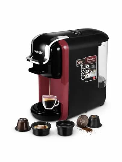 Капсульная кофеварка Sonifer SF-3547 3 в 1, 19 бар, 1450 Вт, 600 мл