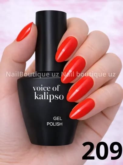 Voice of Calipso Gel Polish —профессиональный гель-лак с глубоким цветом и стойким блеском — UZNAIL-КАЛИПСО3-РЫЖИЙ