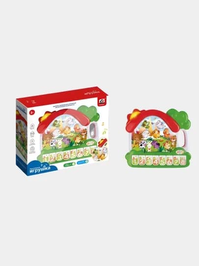 Музыкальное пианино для детей, телефон, развивающая игрушка — TOYMAG-MUZPIAN-ОРАНЖ