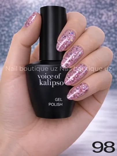 Voice of Calipso Gel Polish —профессиональный гель-лак с глубоким цветом и стойким блеском — UZNAIL-КАЛИПСО2-САЛАТ