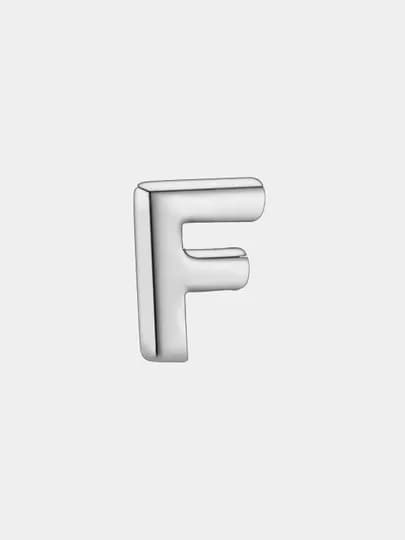 Миниатюрный серебряный петит буквы F Pandora 797323
