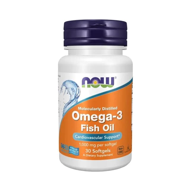 Рыбий жир NOW Omega 3 1000 мг, 30 капсул