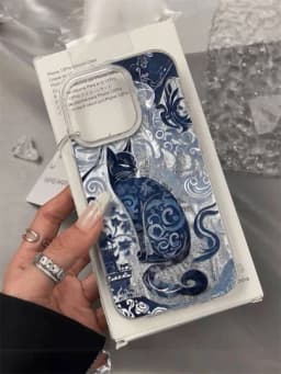 Чехол на iPhone 11, 12, 13, 14, 15, 16, Pro, Pro Max — MEGA77-CHEXOL1-ГОЛУБ-IP13