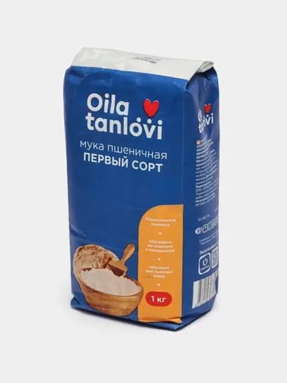 Мука пшеничная Oila Tanlovi, первый сорт, 1 кг