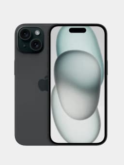 Смартфон Apple iPhone 15 128 ГБ (nanoSim+eSim), чёрный