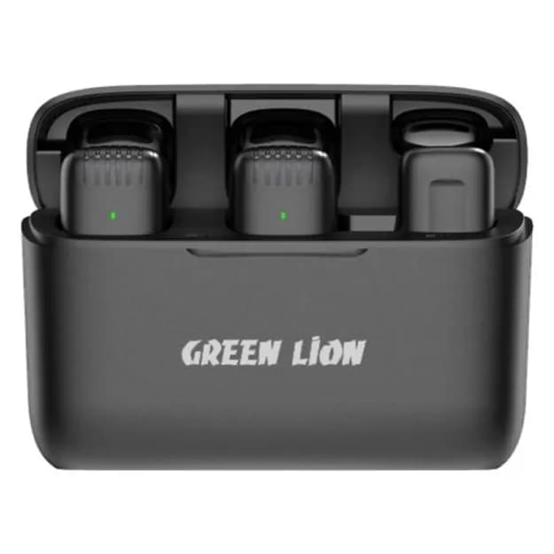 Беспроводной микрофон 2 в 1 с разъемом Lightning Green Lion GN2WMICLGBK
