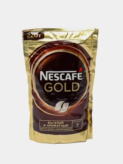 Кофе Nescafe Gold мягкая упаковка, 220 гр
