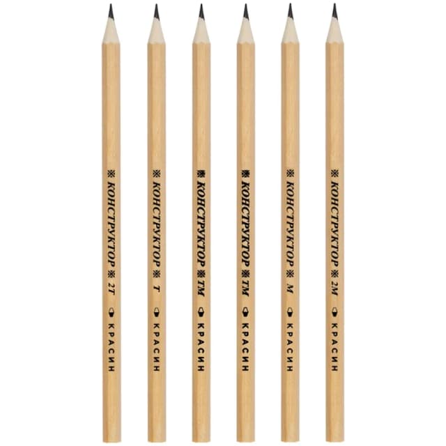 Oddiy qora grafit qalam "Konstruktor" SK109/6 (1 dona)