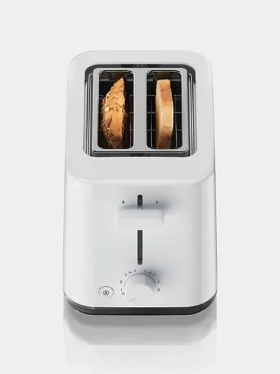 Тостер Braun PurEase HT1010WH, 2 тоста, 3 режима, поддон для крошек, автоцентрирование