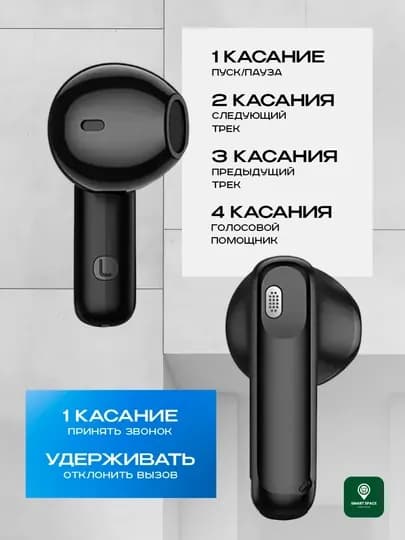 Беспроводные наушники HOCO Bluetooth — SMARTSE-EQ24-БИРЮЗ