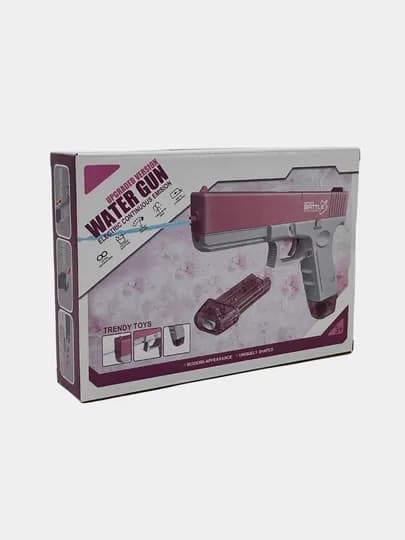 Электрический водный пистолет Water Battle Glock 18, на аккумуляторе с 2 обоймами