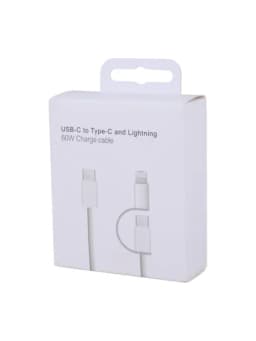 Зарядный кабель для iPhone, Type-C-Lightning — PROUZ01-KABEL123-СЕРЕБРН