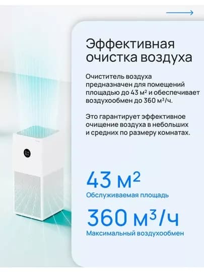 Очиститель воздуха, Xiaomi Smart Air Purifier 4 Lite, 4, 4PRO, Elite
