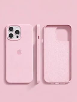 Чехлы для iPhone, чехлы, для iPhone 16, 15, 14, 13, 12, Pro Max, Pro, силиконовый чехол — ESSCASE-SILICONECASE-РОЗОВ-16 pro