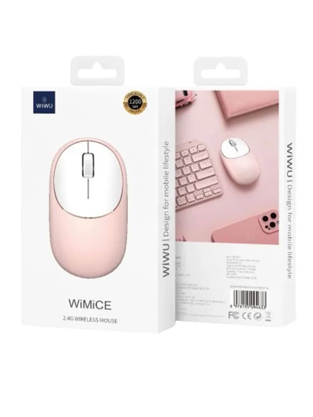 Wiwu WIMICE Wireless Mouse черный\розовый