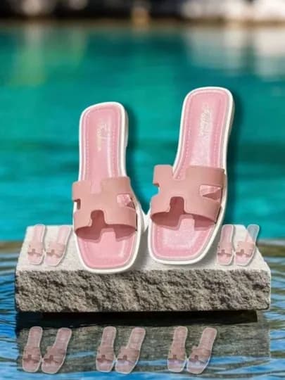 Женские тапочки Hermes, размеры 36-41 — 3434434-AYOLLARTAP-КРАСН-38
