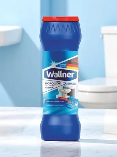 Чистящий порошок Wallner, 400 г, для кухни и ванной, ослепительный блеск