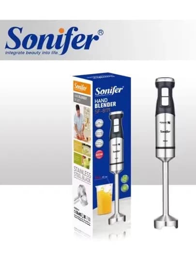 Погружной блендер Sonifer, чоппер, миксер, измельчитель — 6 видов, до 1500 Вт — JUMAYEV-SONIFERBLENDER6XIL-БАГРОВ