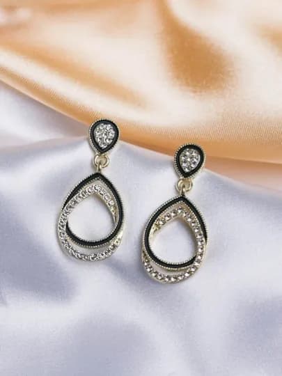 Модные серебряные серьги для женщин и девушек — ZARINA3-ZIRAK-БРОНЗ-YSL