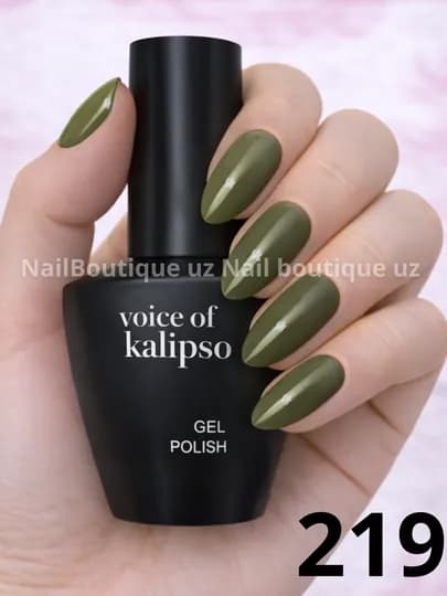 Voice of Calipso Gel Polish —профессиональный гель-лак с глубоким цветом и стойким блеском — UZNAIL-КАЛИПСО3-ТЕМНЗЕЛ